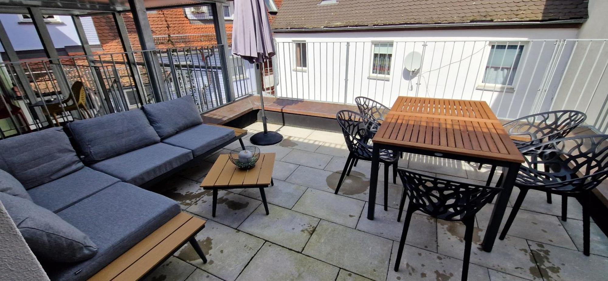 Cozy #dachterasse#exquisit#fachwerk#90qm Appartement