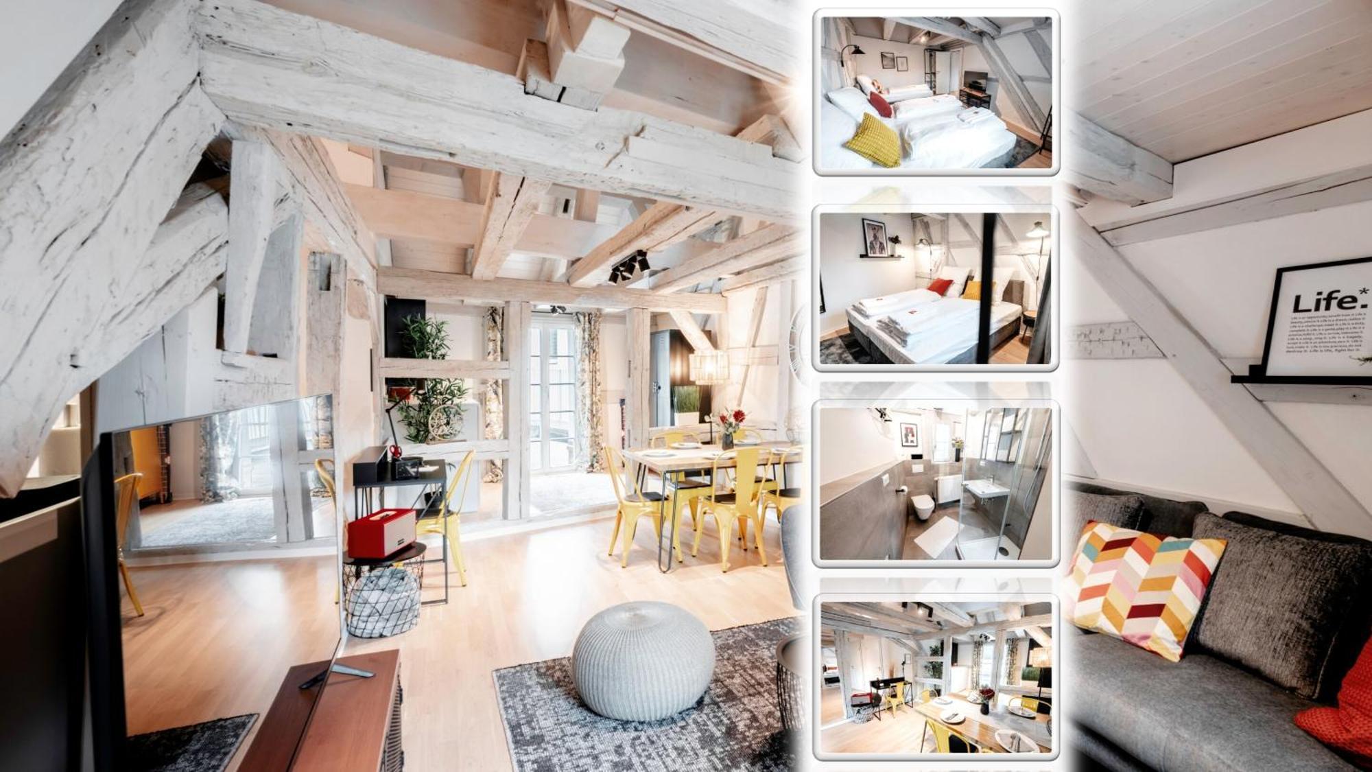 Cozy #dachterasse#exquisit#fachwerk#90qm Apartment Schwabach